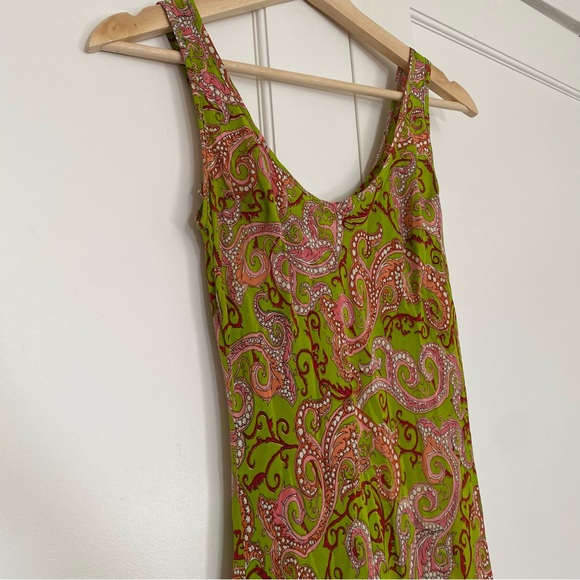 Tova-Celine Silk Paisley Midi Dress - Picture 7 of 7